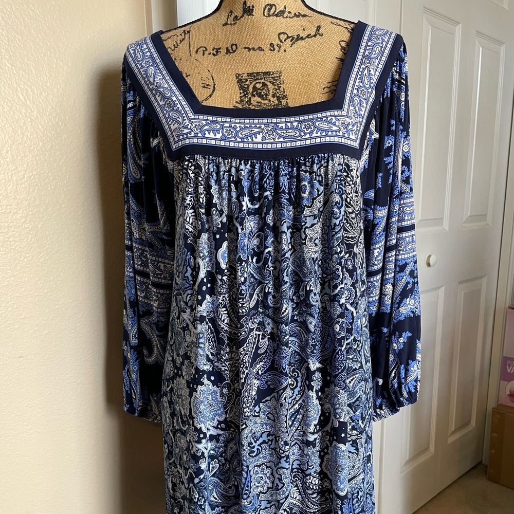 Michael Kors square neck swing dress